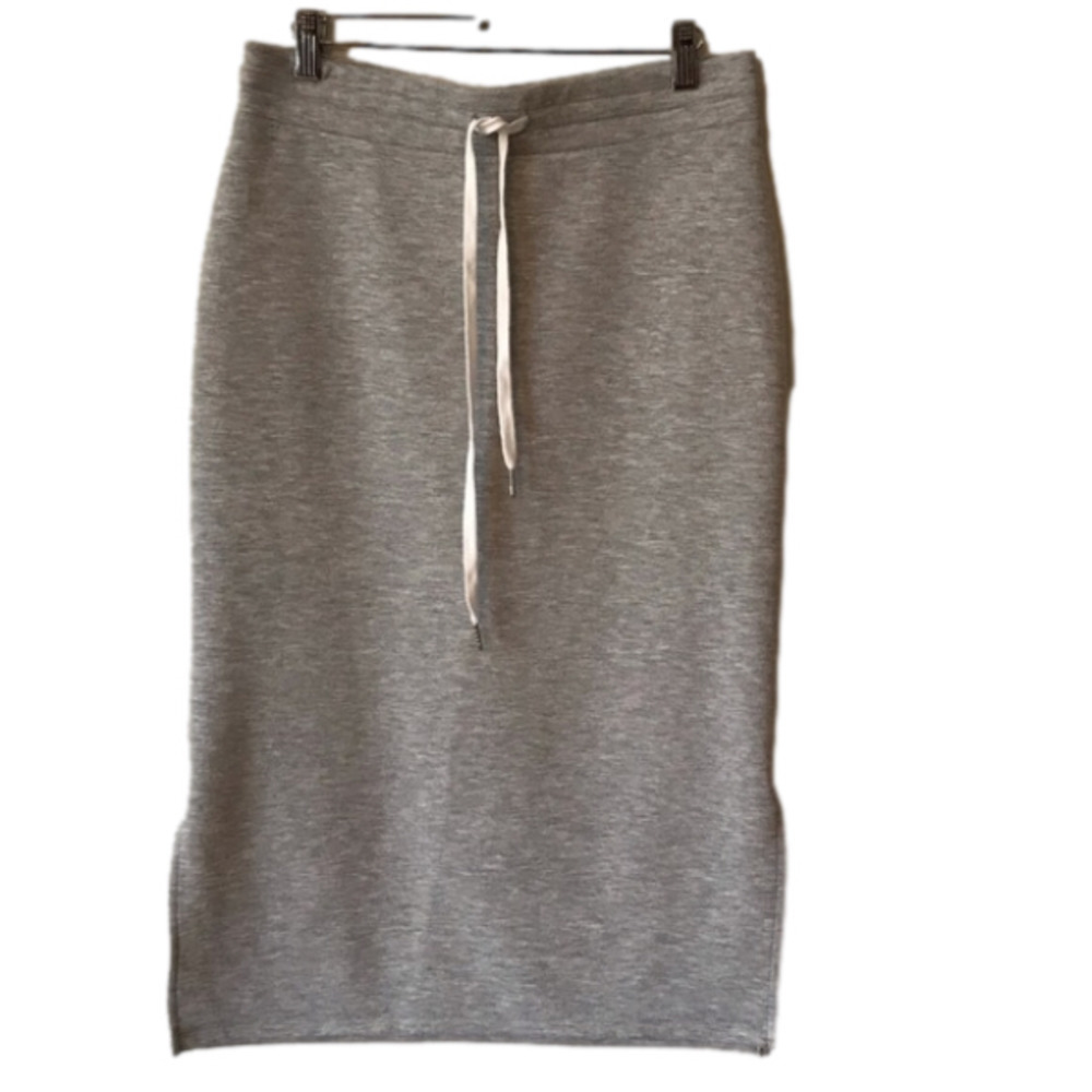 C by one grey long maxi skirt with slits.  Size medium